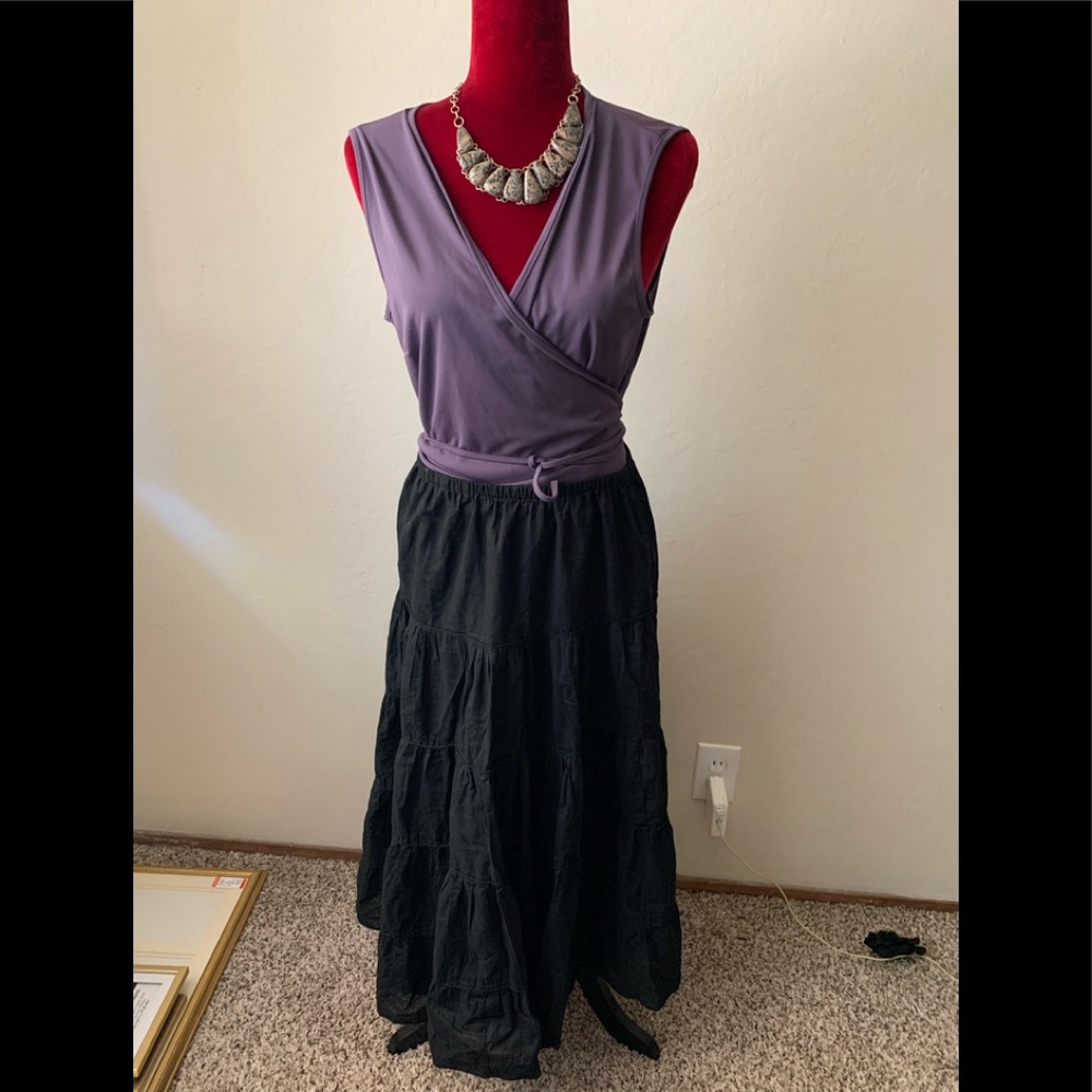 Purple wrap sleeveless blouse size 18/20